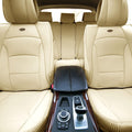 Faux Leather Full Set Seat Covers - Ultra Comfort Beige