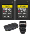 Sony CFexpress Type A 160GB Memory Card 2-Pack Bundle - Fast, Rugged