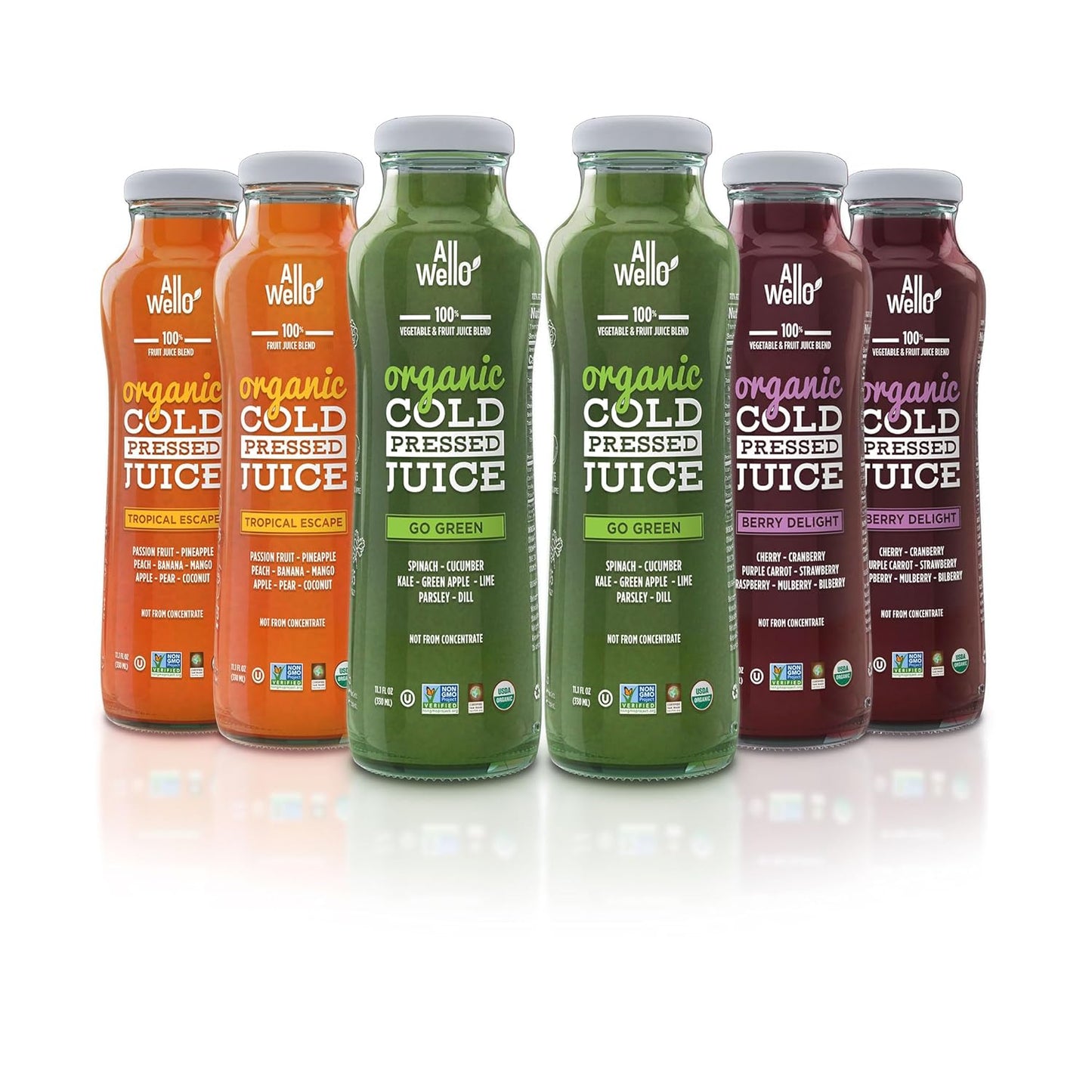 ALLWELLO Organic Cold Pressed Juice Drinks Variety Pack Review