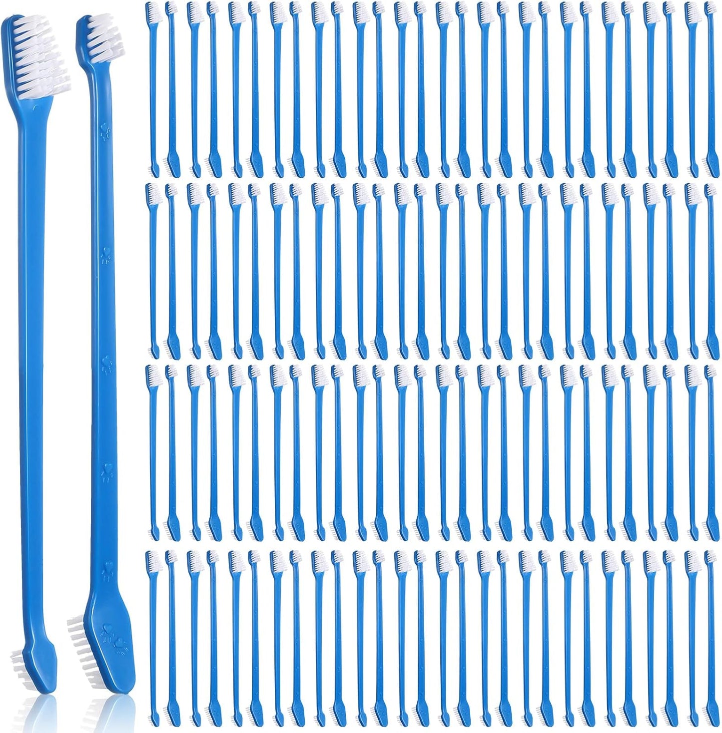 Double Headed Dog Toothbrush Kit for Effective Pet Teeth Cleaning