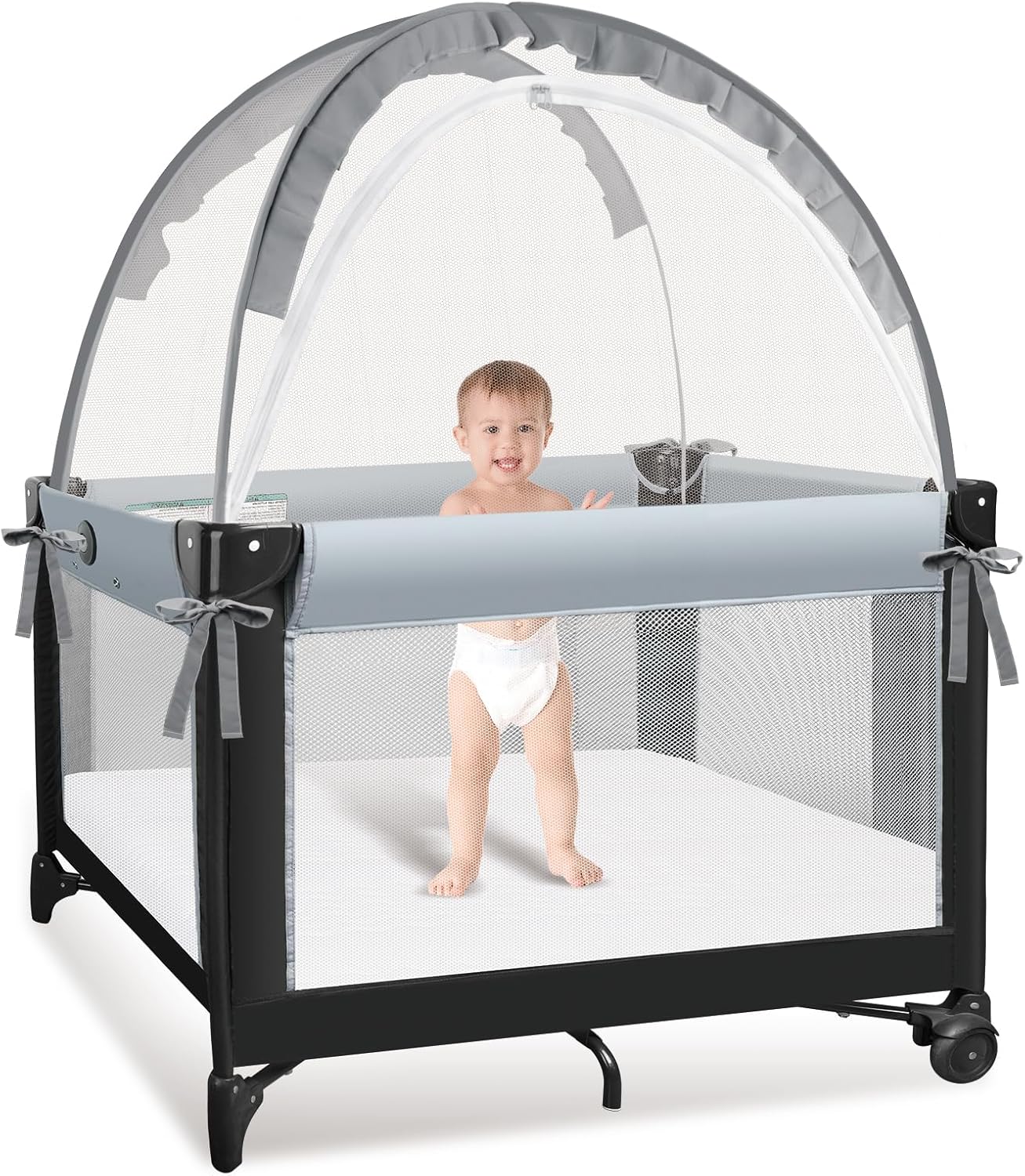 Crib Tent for Baby Climbing Prevention - Safe Mesh Cover