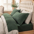 Jersey Knit Twin XL Sheets Forest Green - Super Soft 3pc