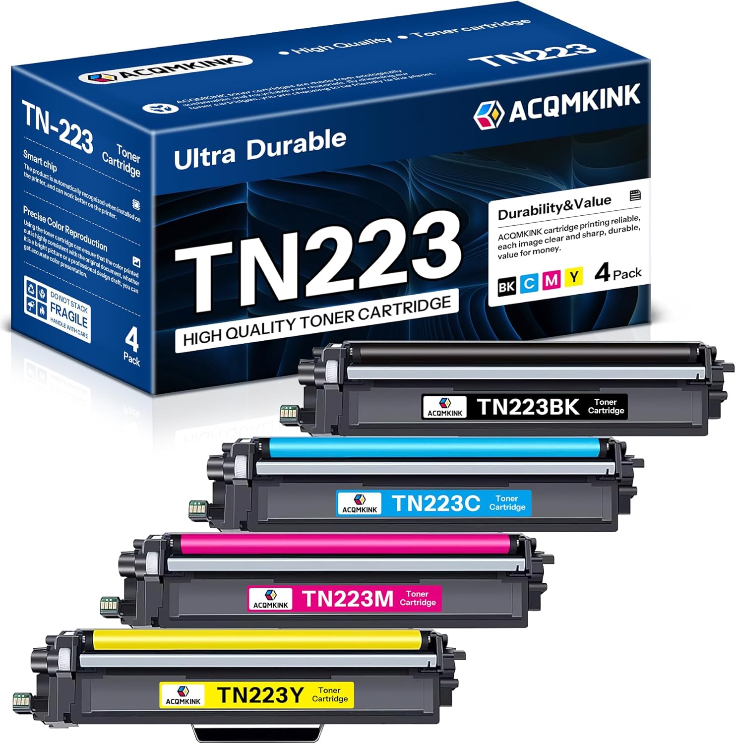 High Yield TN223 Toner Cartridge Set for Brother Printers