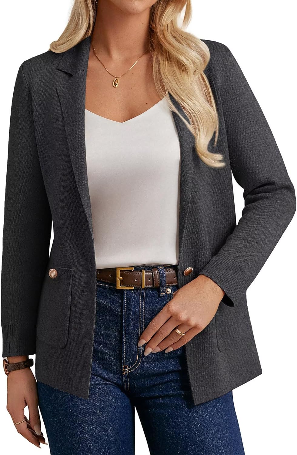 Stylish Women Sweater Blazers for Business Casual Looks