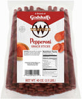 Weavers Pepperoni Snack Sticks 7in - Bulk 80 Count Pepperoni Flavor