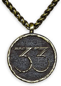 Expedition 33 Brass Pendant Necklace for Women - Handmade 33mm