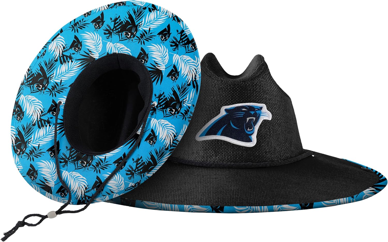 FOCO Men's NFL Team Logo Floral Lifeguard Beach Straw Sun Hat