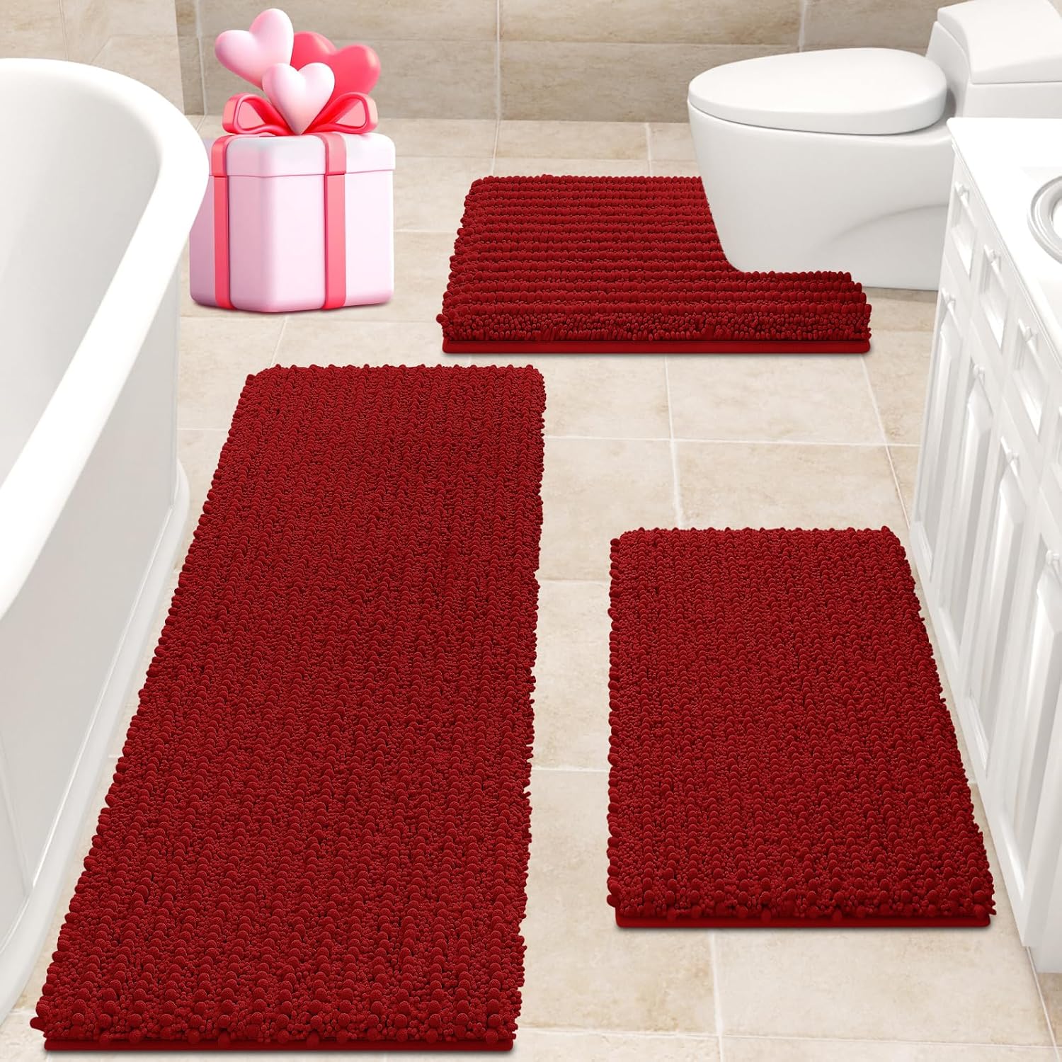 Ultra Soft Extra Large Bathroom Rug Set for Comfort and Safety