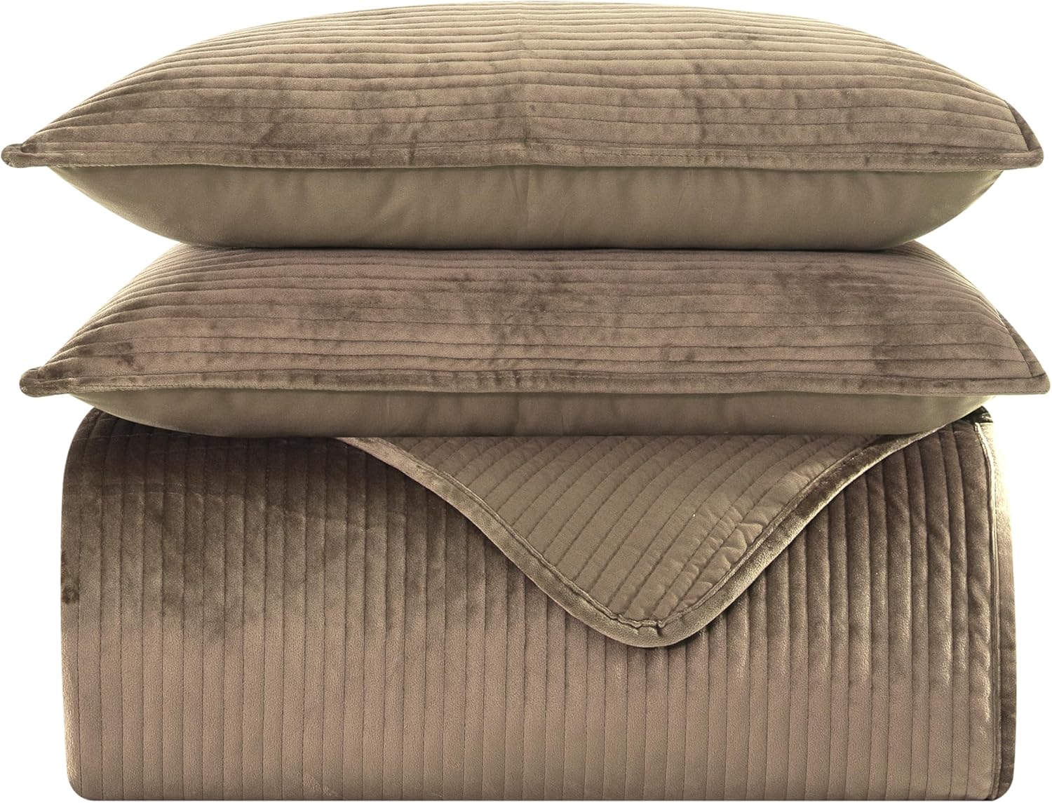 Elegant Comfort Luxury Velvet Corduroy Stripe Quilt Set Review