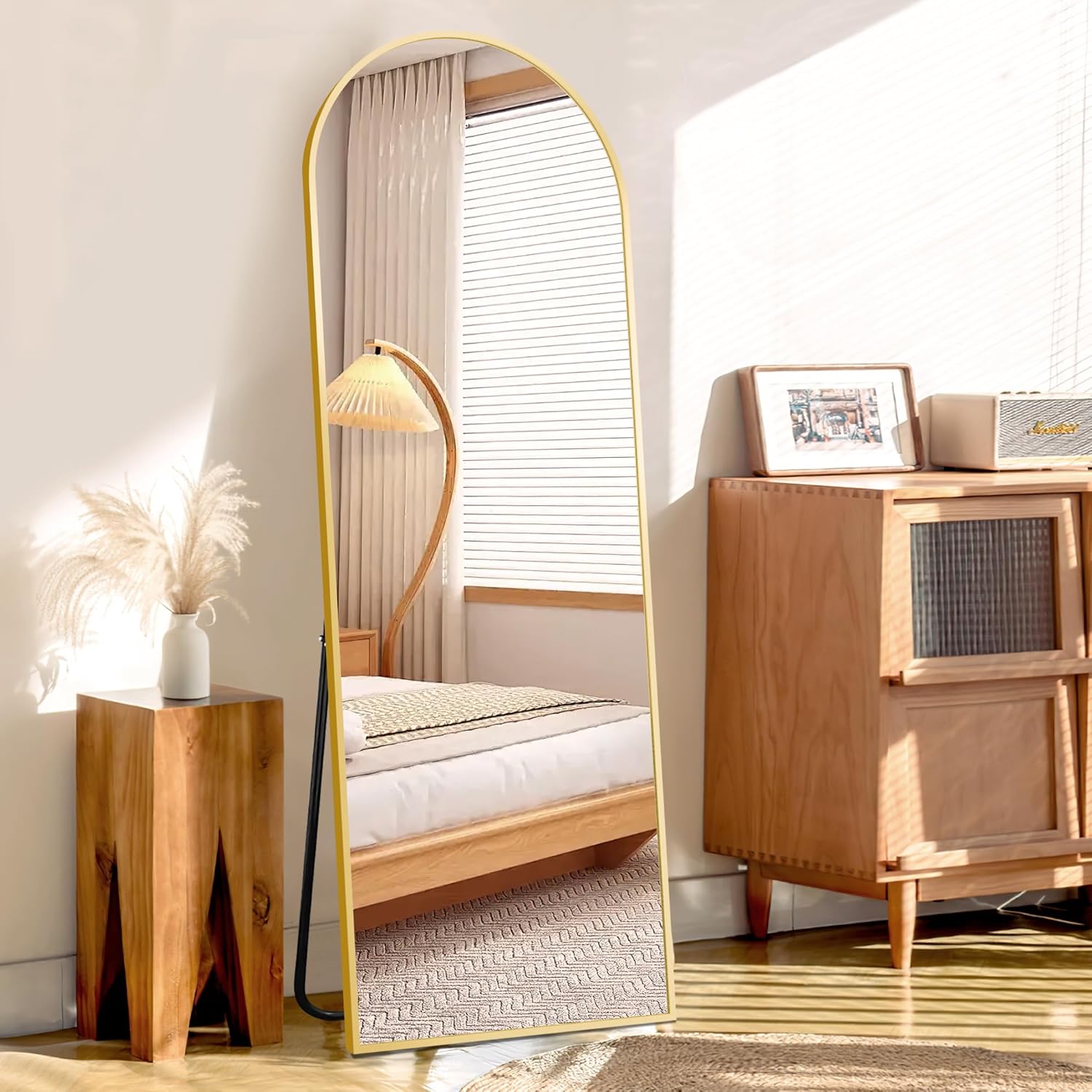 Arched Full Length Mirror 57in x 20in for Bedroom and Living Room