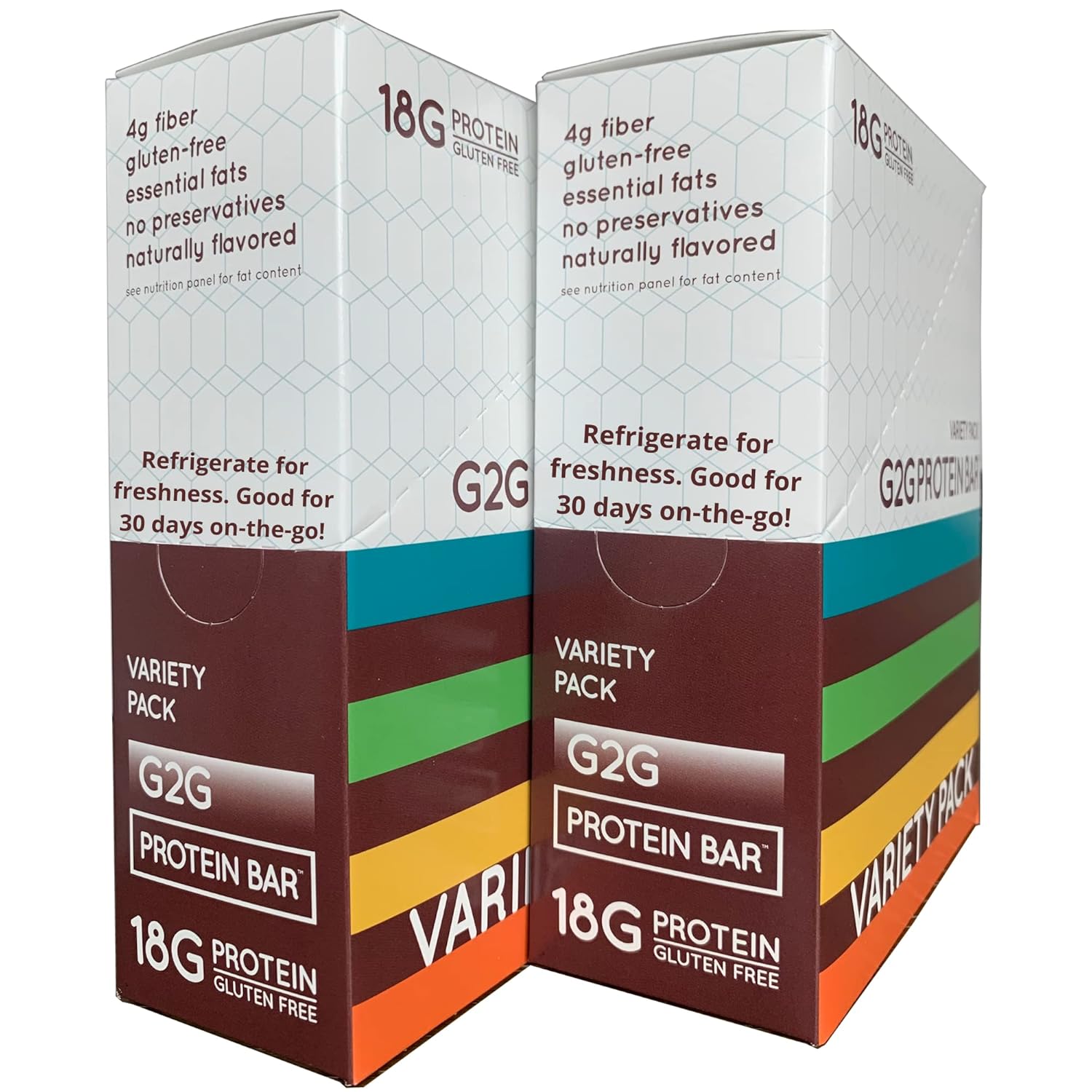 G2G Protein Bar Variety Pack - Delicious High Protein Snack