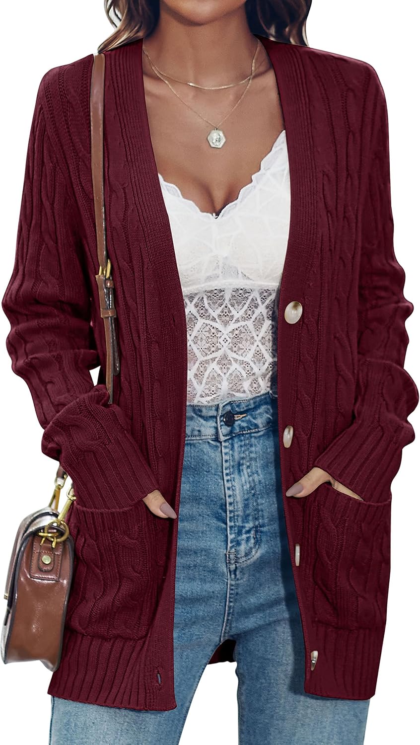 Stylish MEROKEETY Cardigan Sweater for Women This Fall Winter