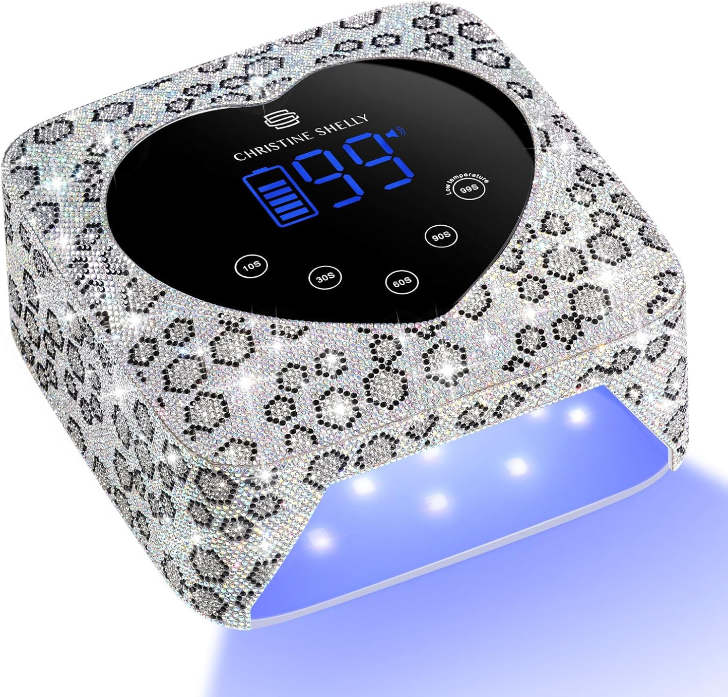 UV LED Nail Lamp 72W Rechargeable Sparkly Wireless Nail Dryer