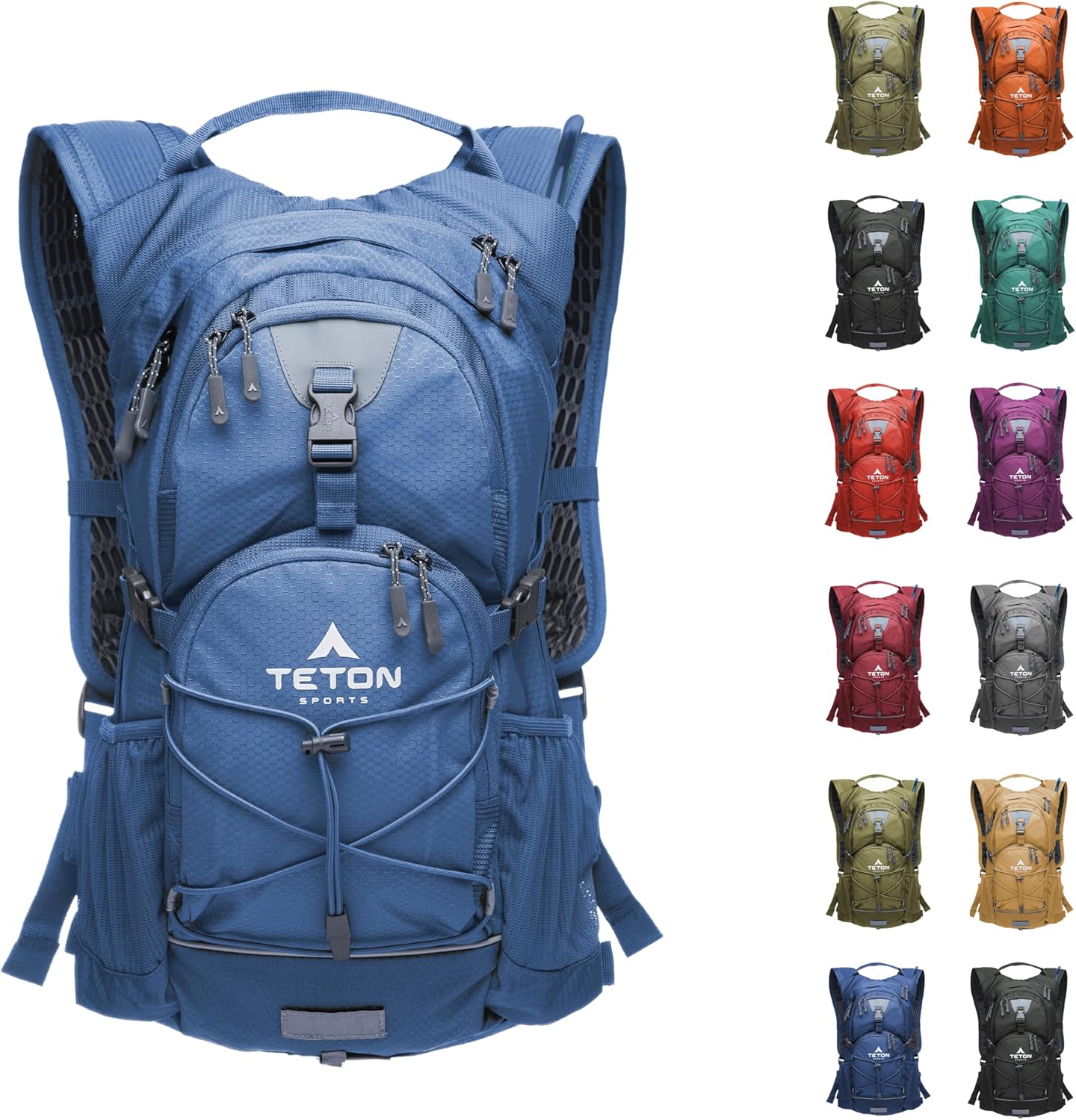 TETON Oasis Hydration Backpack: Lightweight, 18L/22L, Rain Cover, Water Bladder - Ideal for Outdoor Activities!