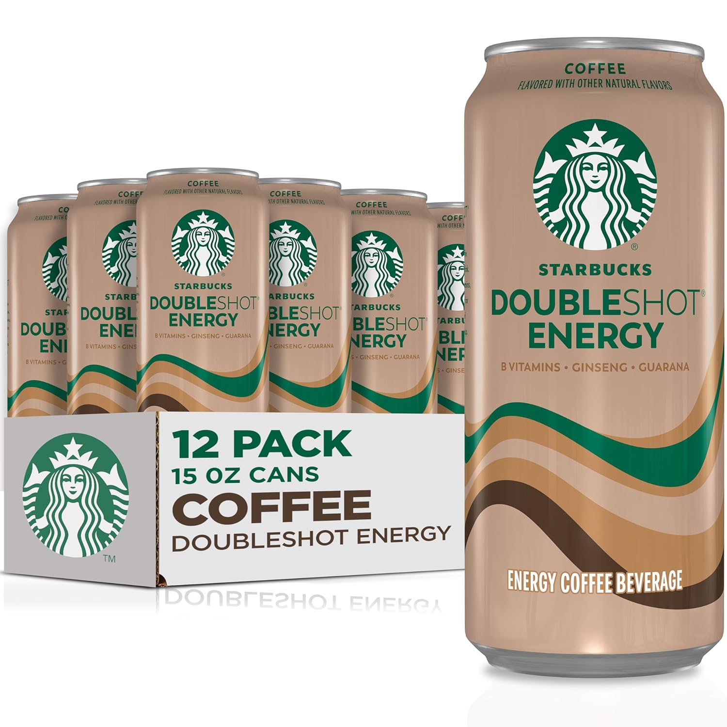 Starbucks RTD Energy Drink Doubleshot Coffee Pack of 12 Cans