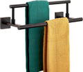 KOKOSIRI Hand Towel Bar 16-Inch Double Towel Holder - Space Saving