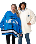 NFL Team Logo Reversible Oversized Sherpa Hoodie Sweatshirt