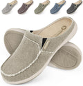 Mens Slippers with Arch Support Canvas House Slipper - Comfortable All