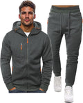 Mens Hoodie Jogging Tracksuit Set - 2 Piece Pullover Sweatsuit