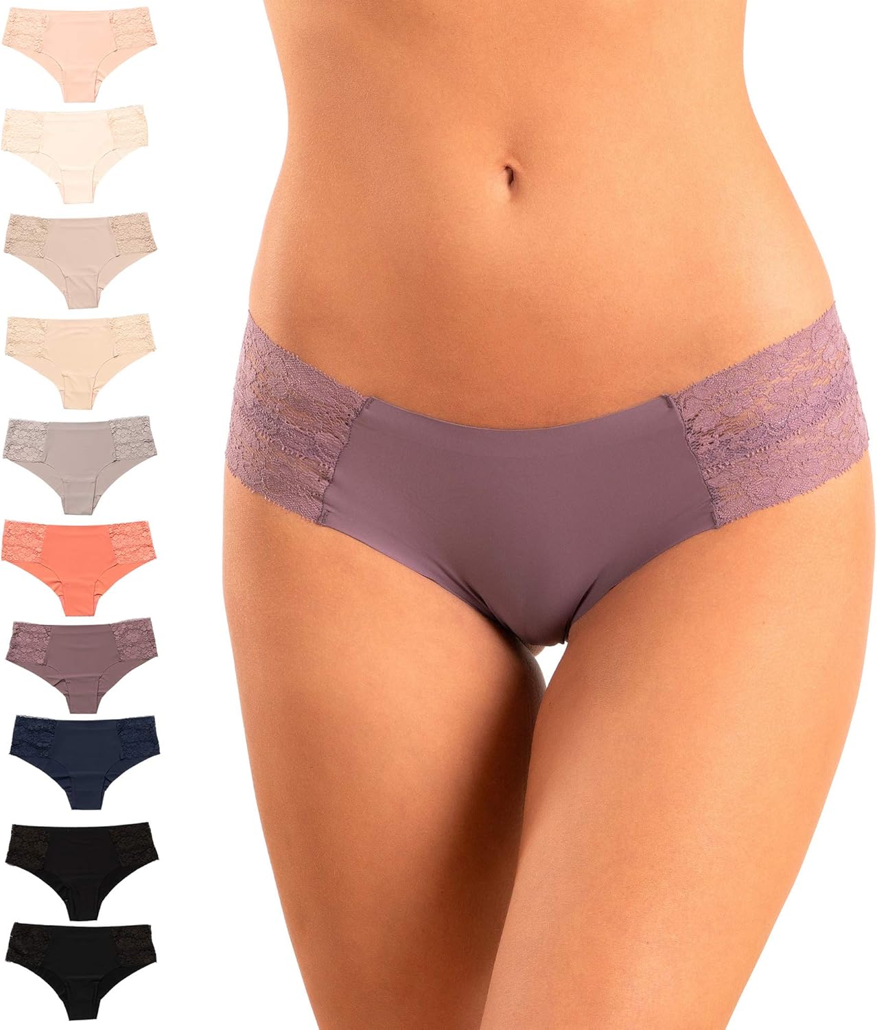 Seamless Cheeky Bikini Underwear Pack of 10 for Ultimate Comfort