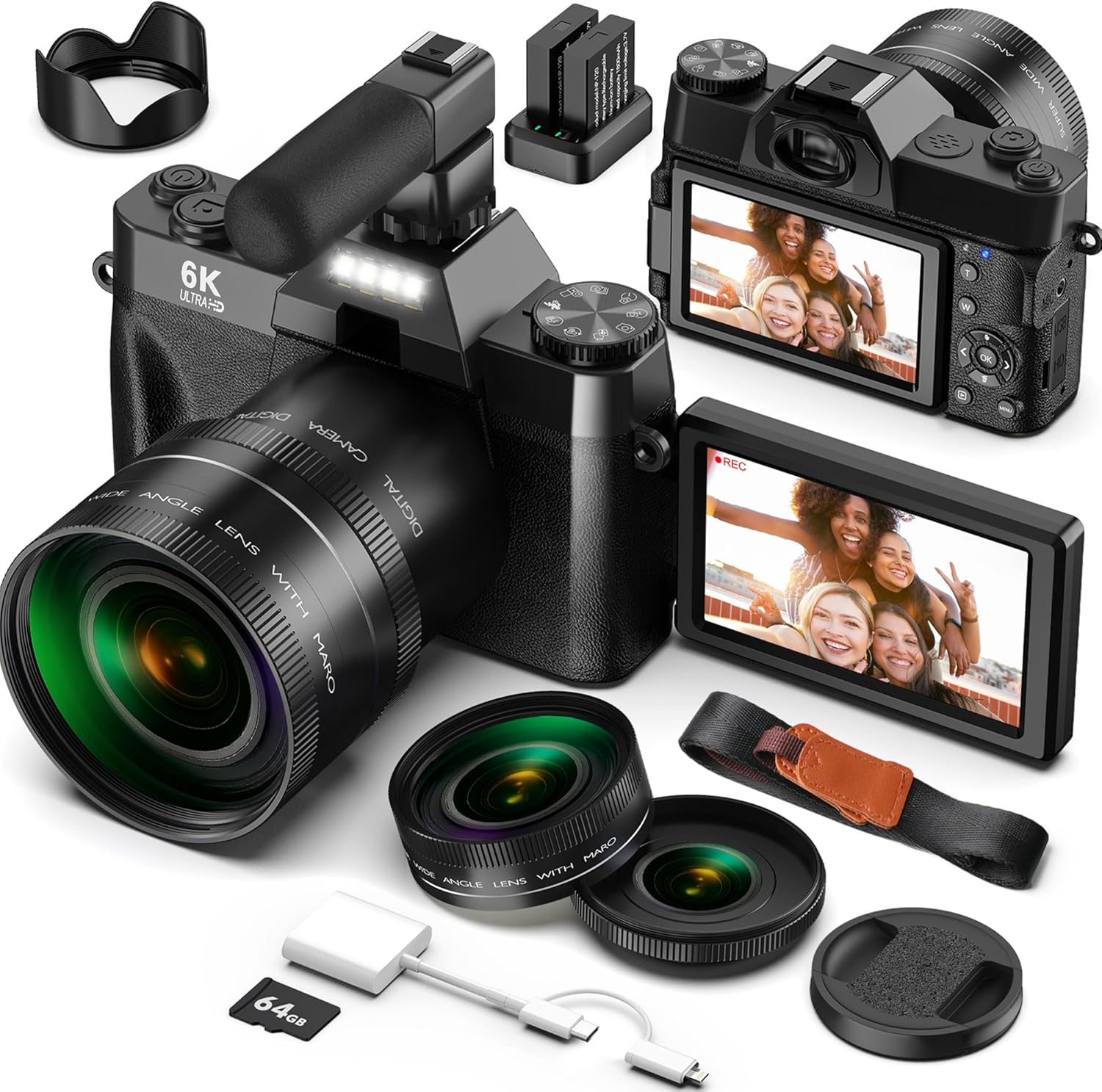 Yatao Digital Camera for Photography and Vlogging with 6K Video