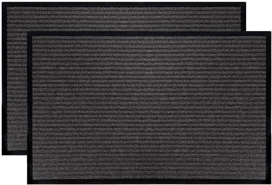 LuxUrux Heavy-Duty Rubber Door Mats - Durable Indoor/Outdoor Rugs