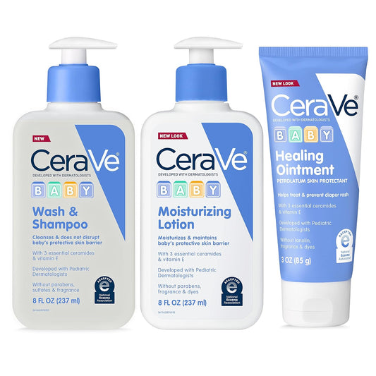 CeraVe Baby Bath Set - Gentle Care Trio