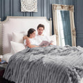 Stylish Faux Fur Throw Blanket for Cozy and Warm Interiors