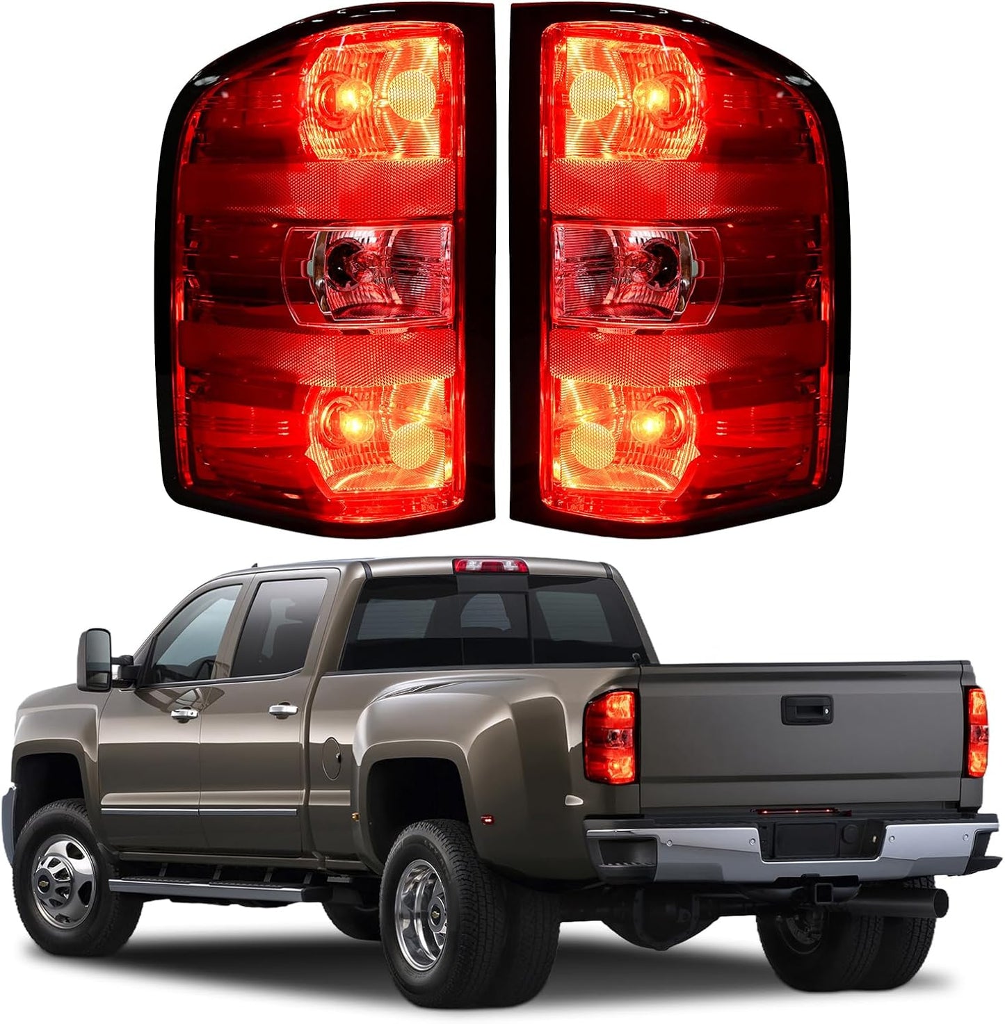 Tail Lights Assembly for 2007-2013 Chevy Silverado 1500 2500HD