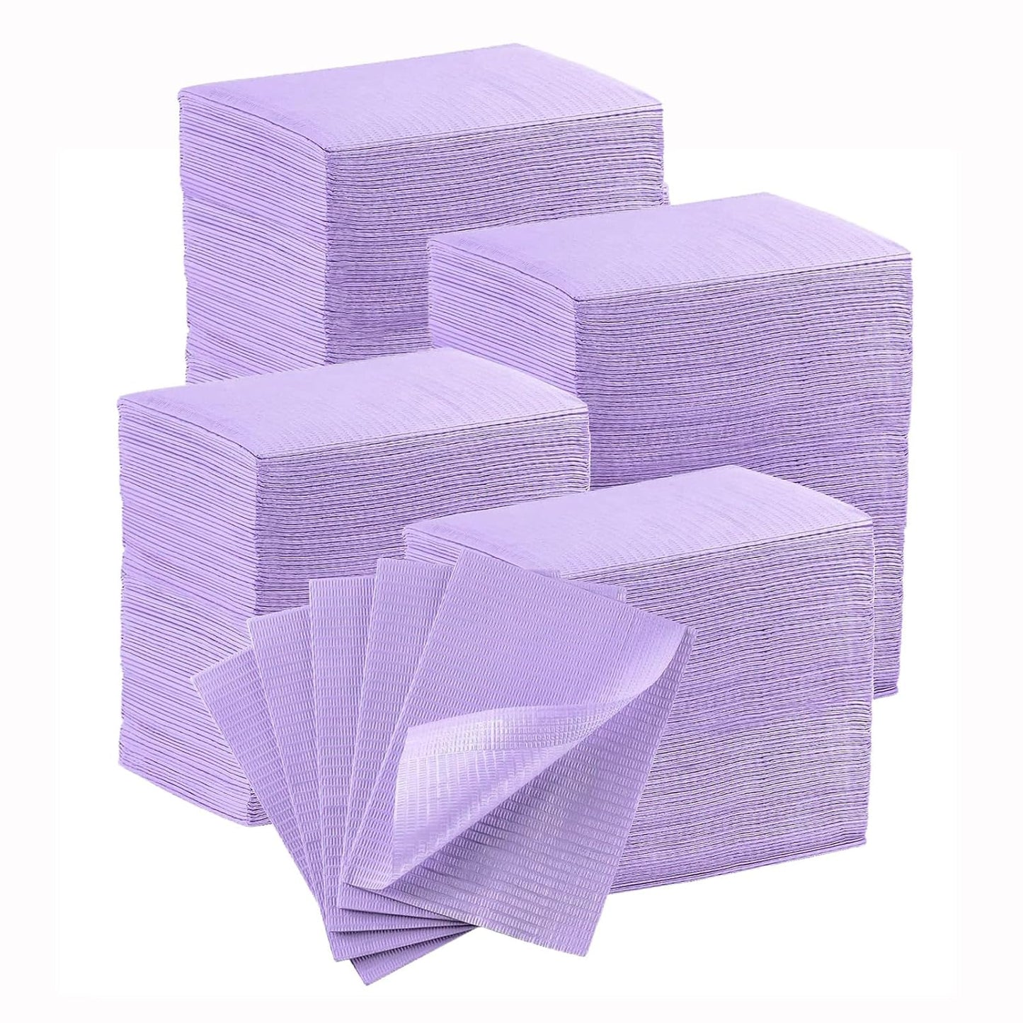JMU 750 Dental Bibs - 2-Ply Paper & 1-Ply Film Protection