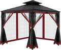 Gazebo Universal Replacement Mosquito Netting 10ftx10ft - 4-Panel