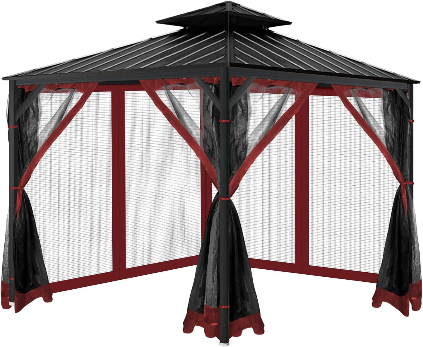 Gazebo Universal Replacement Mosquito Netting for 10ftx10ft Gazebo