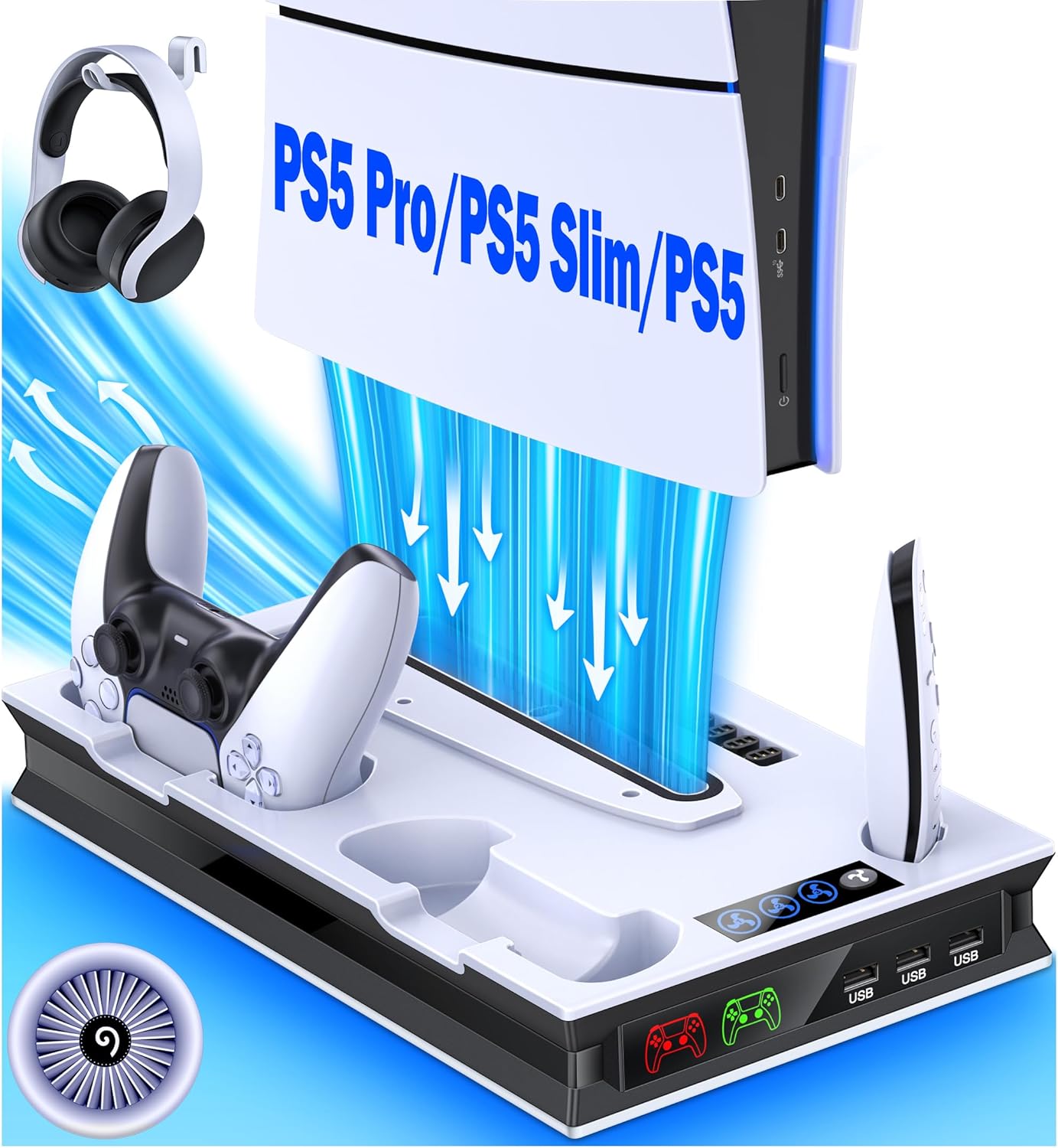 Ultimate PS5 Cooling & Charging Station - EXTREMECOOL