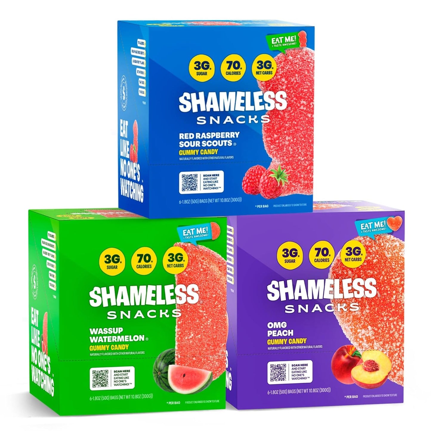 Shameless Snacks Fan Favorites Bundle Keto Gummies for Healthy Treats