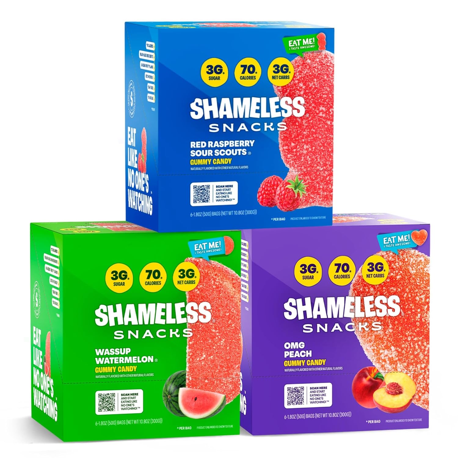Shameless Snacks Fan Favorites Bundle Keto Gummies for Healthy Treats