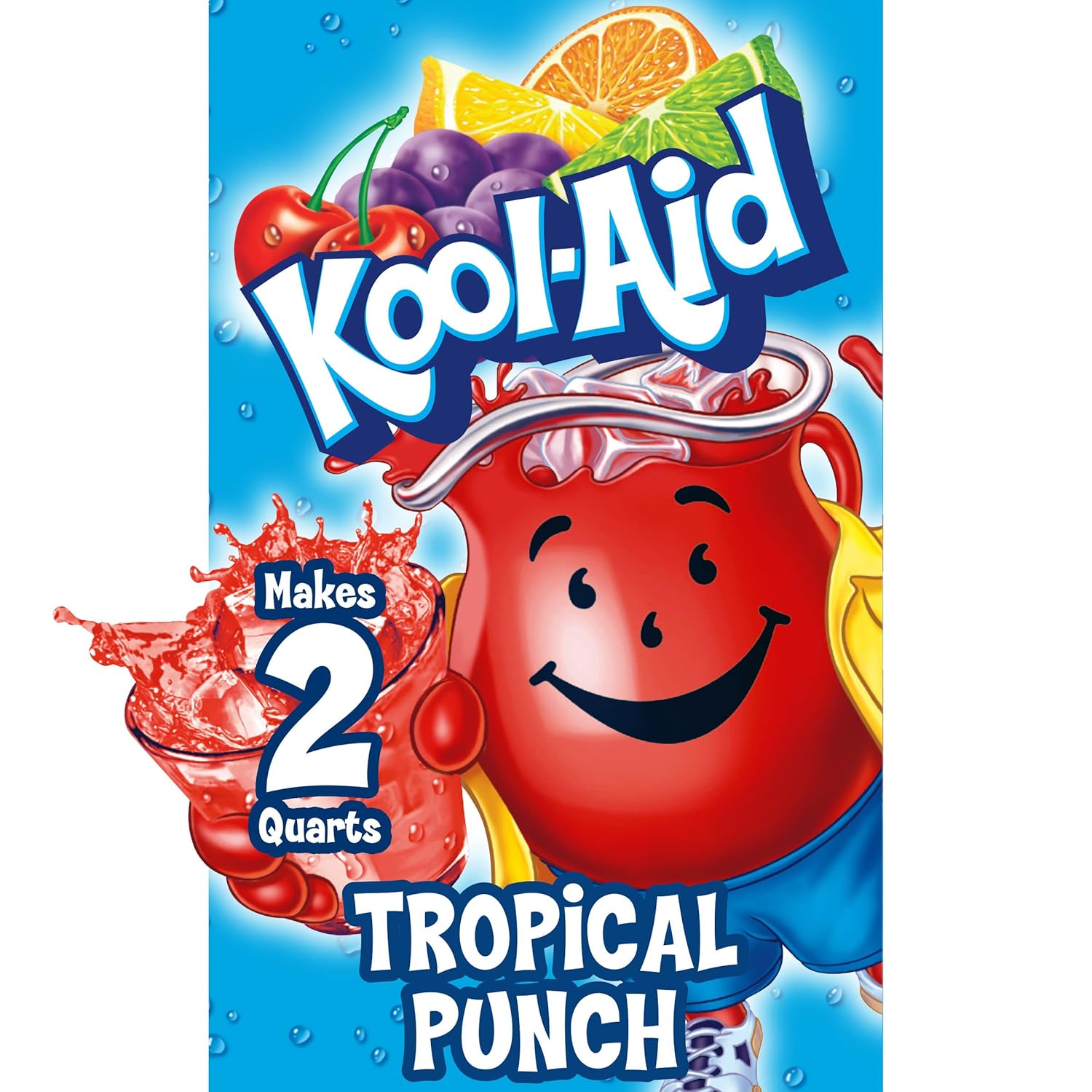 Kool-Aid Tropical Punch Powdered Drink Mix for Refreshing Beverages
