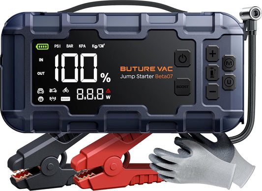 BUTUREVAC 10-in-1 Jump Starter: 8000A Power!