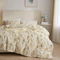 Garden Style Yellow Floral Comforter Set Twin XL - Soft Microfiber