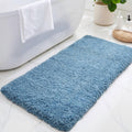 ILANGO Blue Bathroom Rug 48 in x 24 in - Thick Soft Non Slip Mat