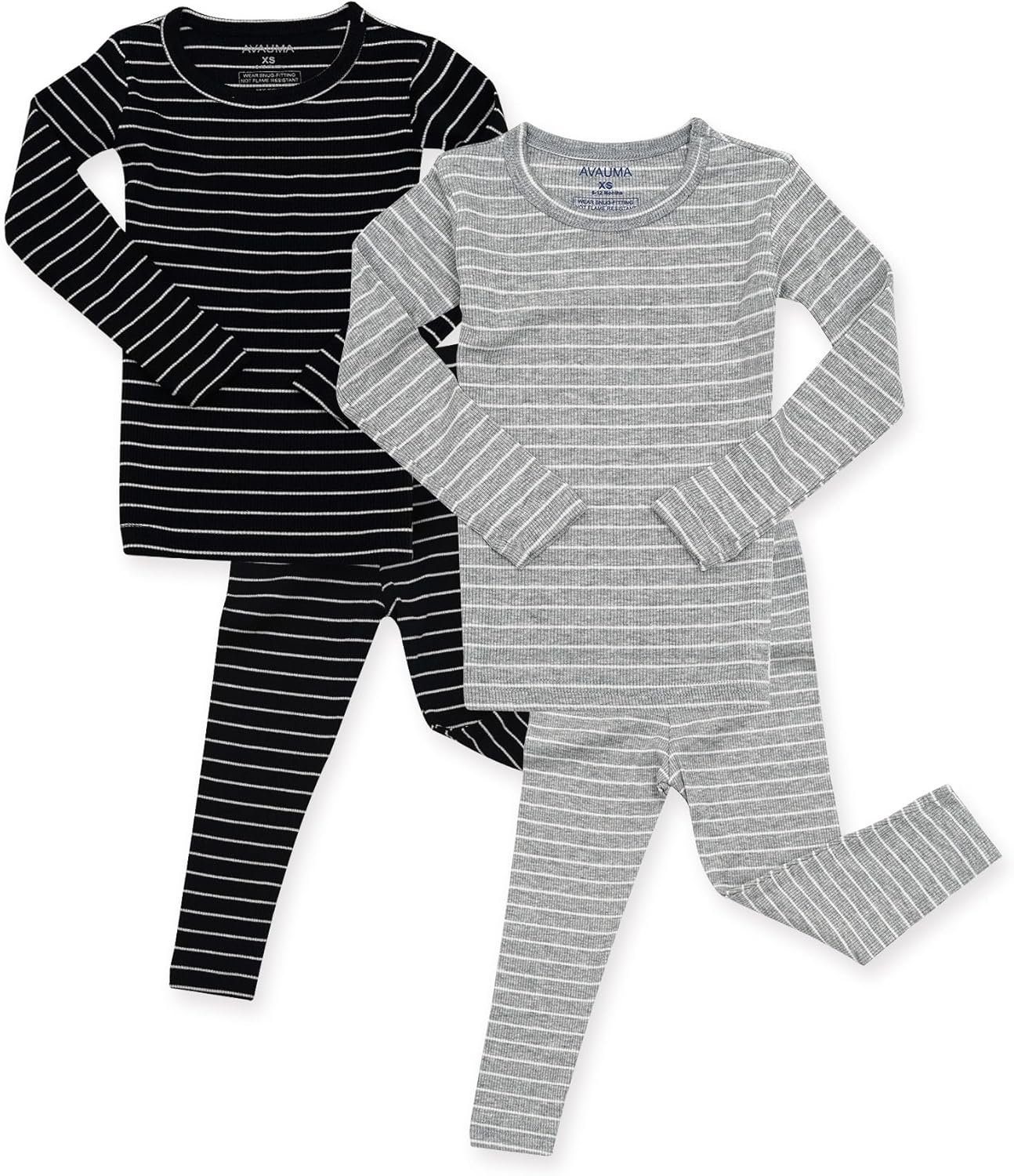 AVAUMA Stripe Pattern Baby Pajama Set for Comfort and Style