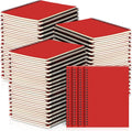 Yahenda 72 Pcs Spiral Notebook A5 Lined Notebooks - Bulk Red Pack