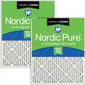 Nordic Pure 15x20x1 Pleated Air Filters MERV 13 Plus Carbon 2 Pack