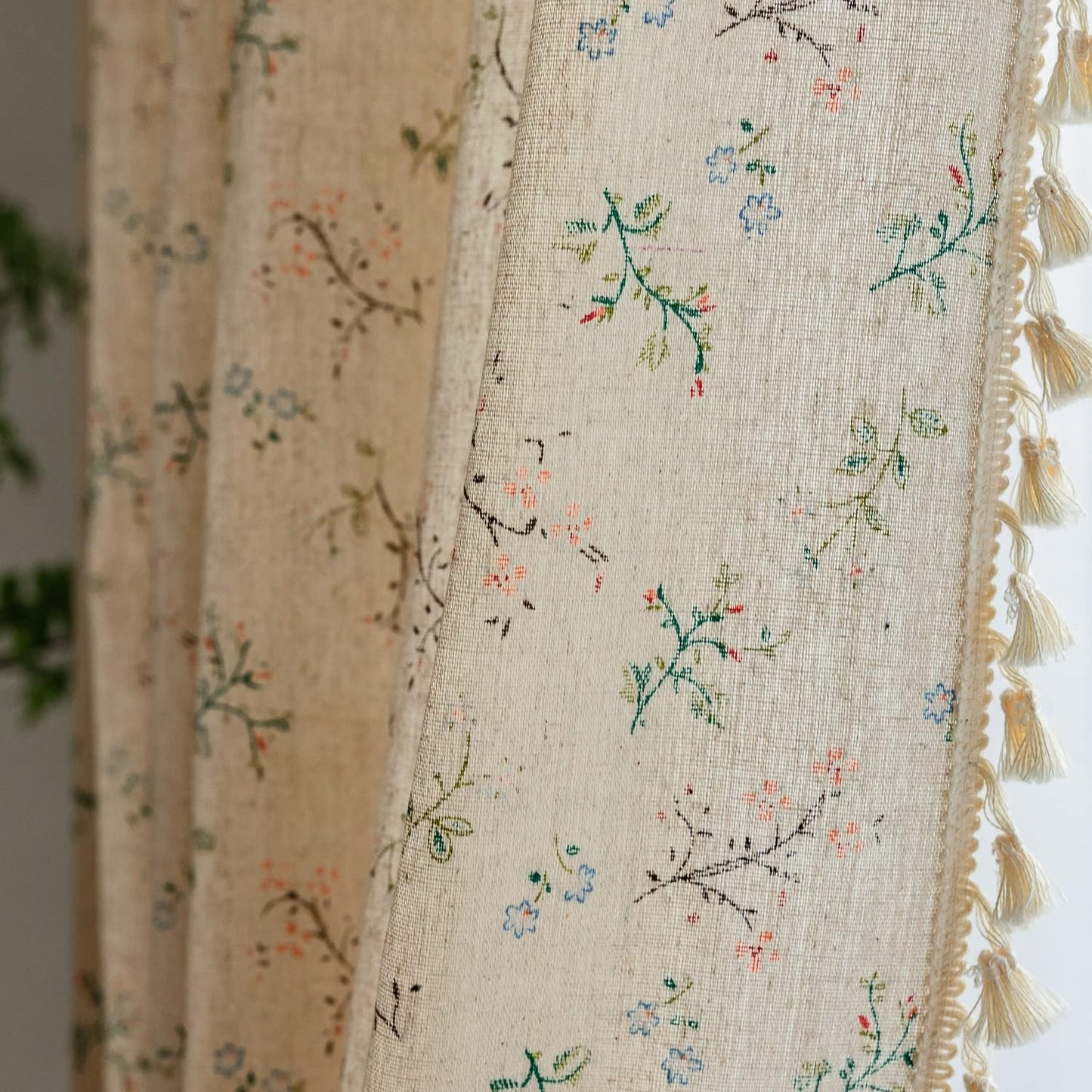 Floral Bedroom Curtains 84 Inch Length for Farmhouse Decor