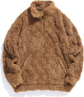1/4 Zipper Aztec Sweatshirt Men - Warm Fleece Pullover