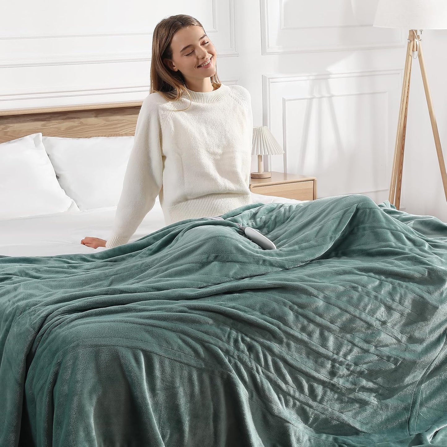 Heated Blanket Queen Size with 5 Heat Levels for Cozy Comfort