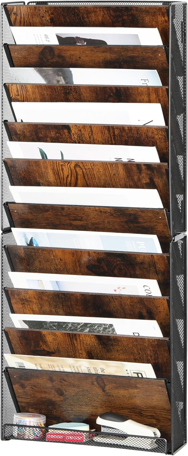 Solinxe 10-Tier Desk File Holder - Ultimate Space Saver!