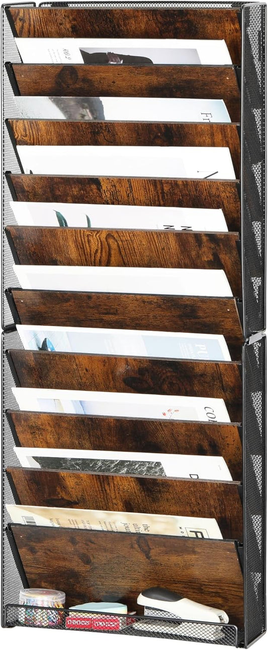 Solinxe 10-Tier Desk File Holder - Ultimate Space Saver!