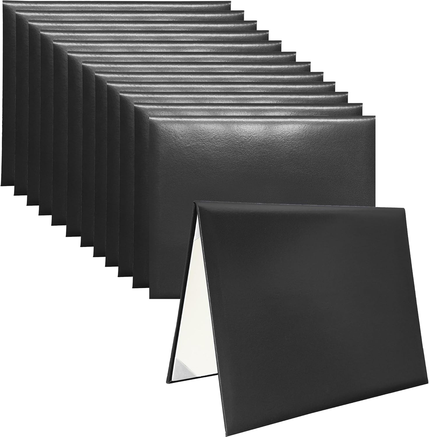 12 PCS Smooth Diploma Certificate Covers for Graduation Events