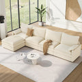 Vesgantti 142in Cloud Couch Sectional Modular Sofa - Deep Seat Comfort