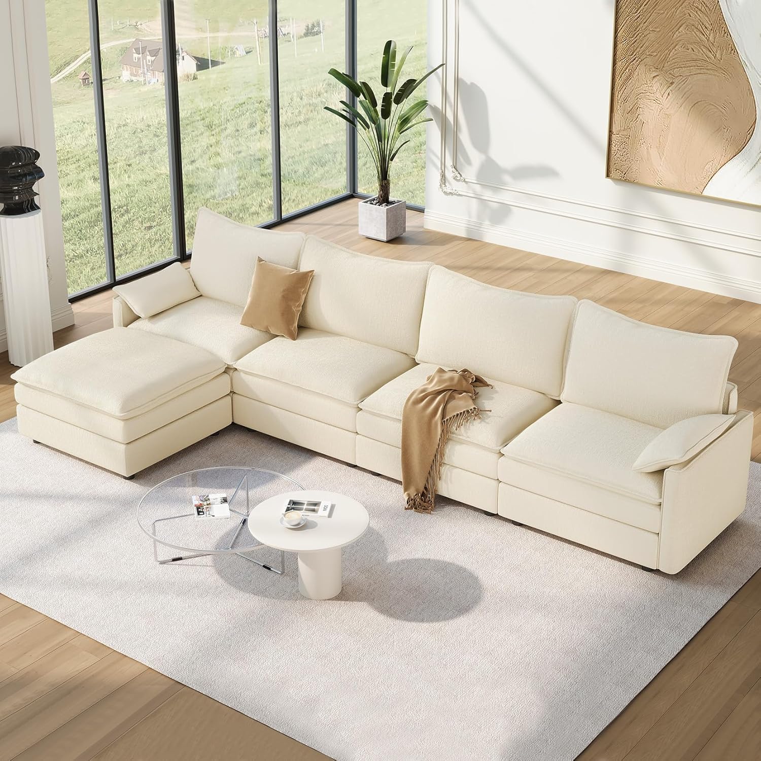 Vesgantti 142 Cloud Couch Modular Sofa for Living Room Comfort